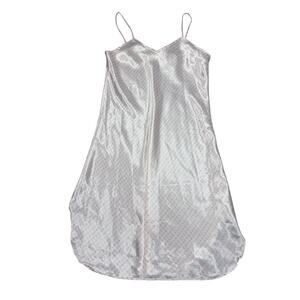 Vintage Body Drama Womens Size M Pink Printed Satin Slip Dress